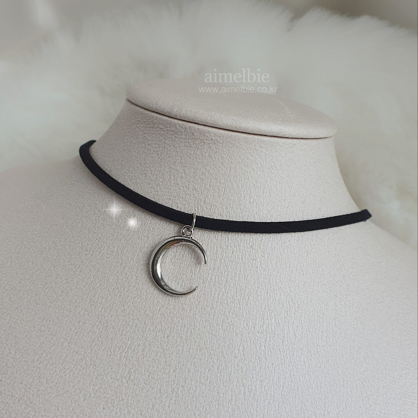 Crescent Moon Choker - Silver ver.