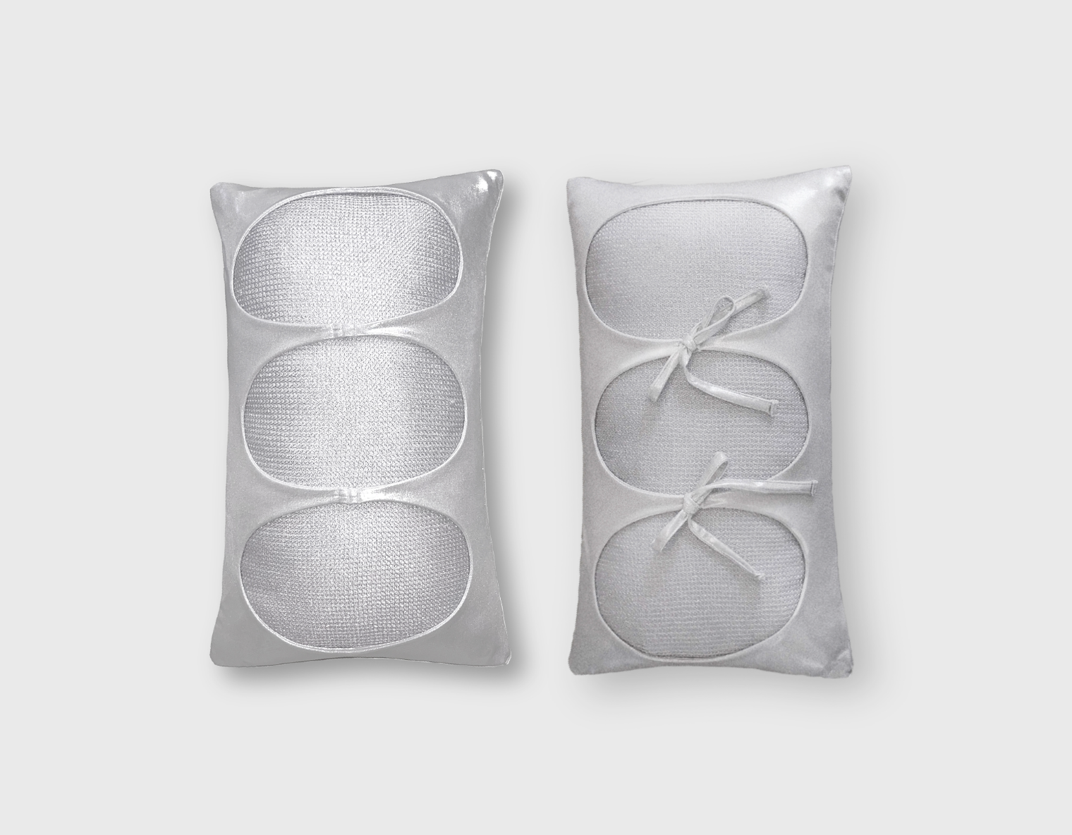 SIVER RIBBON CUSHION