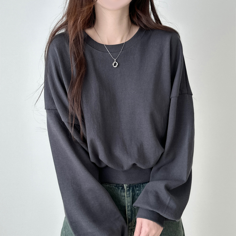 Tear Crop Sweatshirt