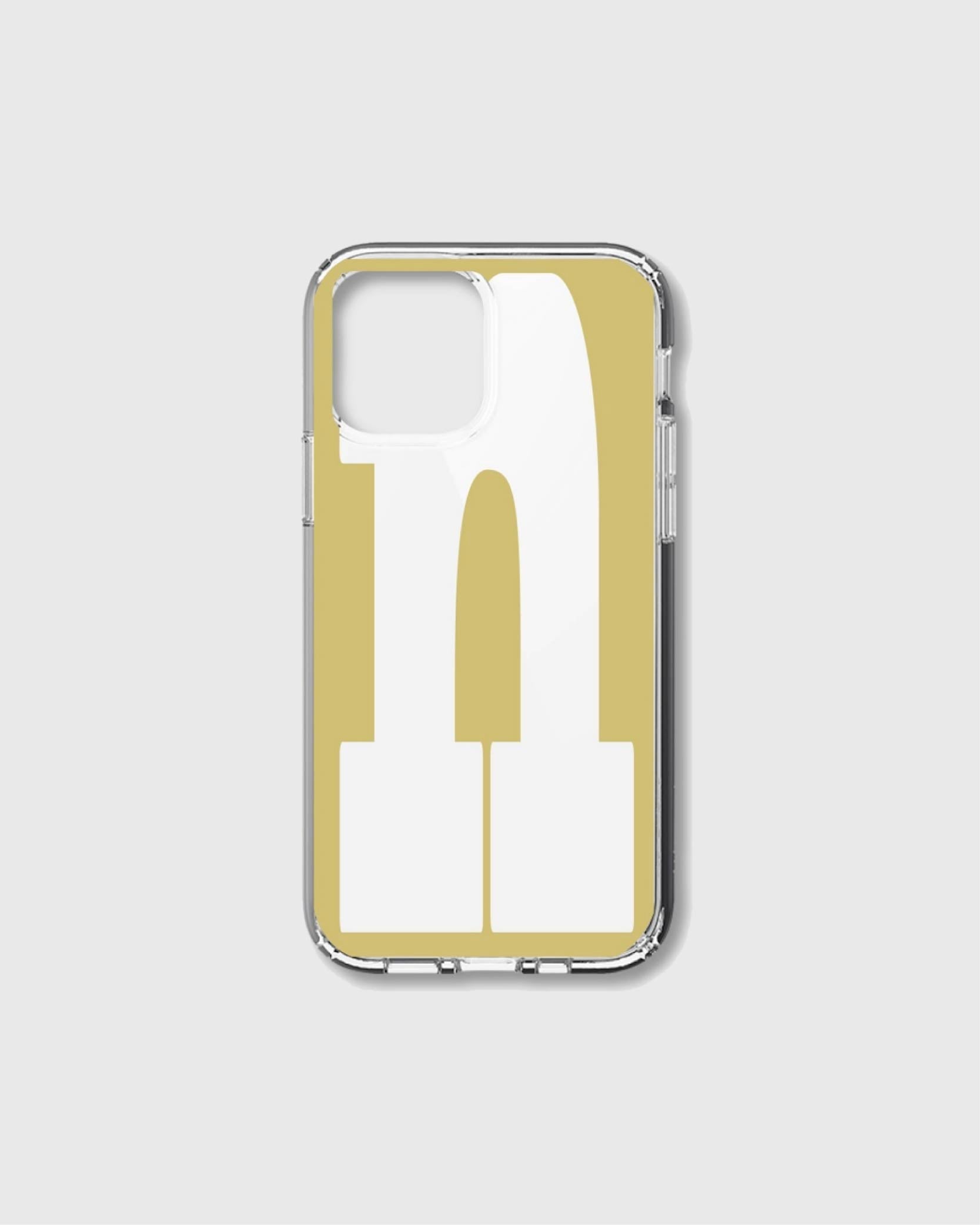  [unfold] Alphabet jelly case - N, mustard