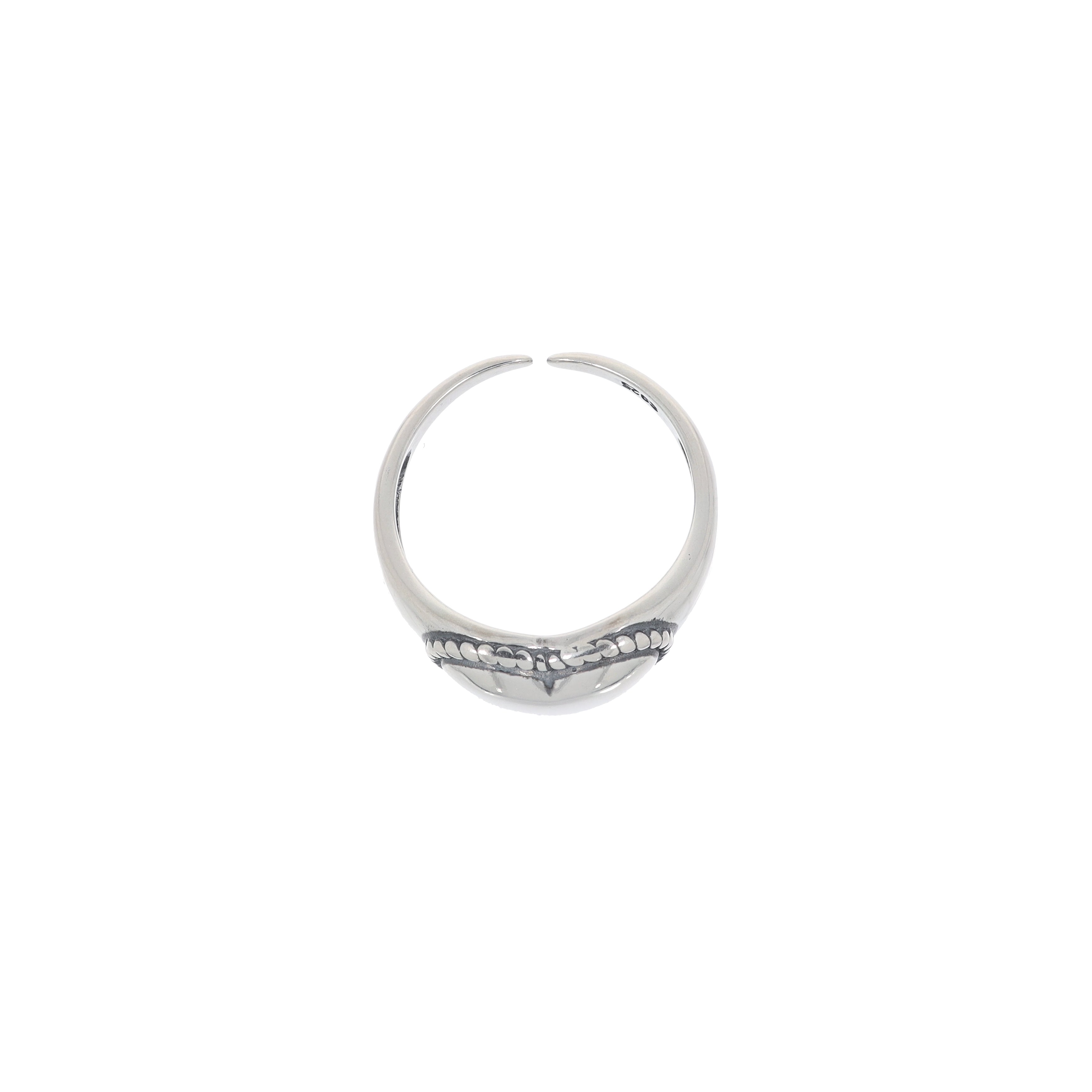 Volume Heart Rope Ring