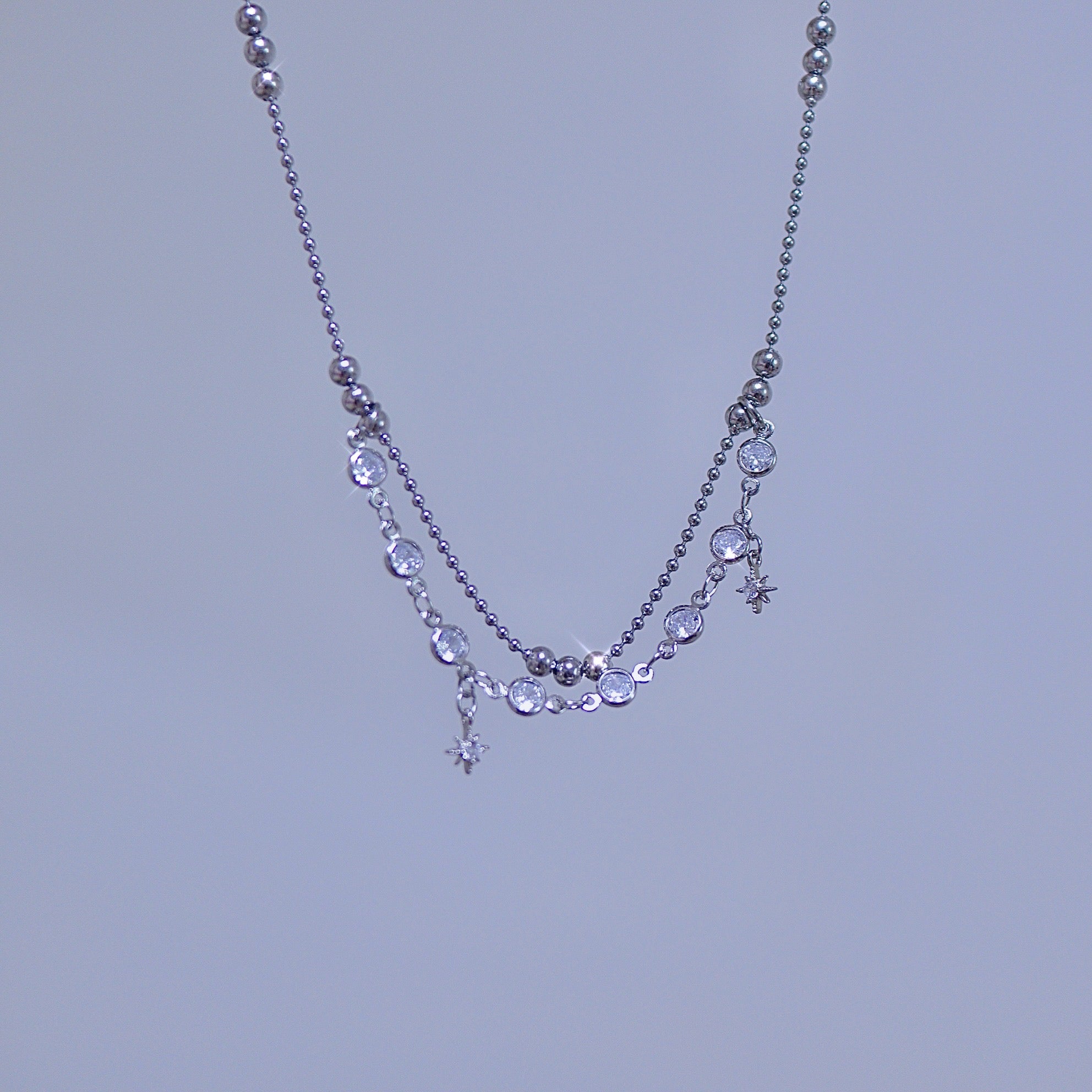 Starlight Cubic Ball Chain Choker