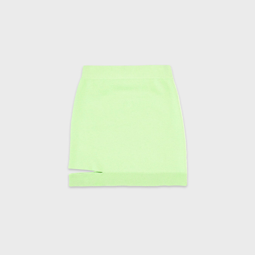 CUT-OUT MINI SKIRT_APPLE MINT