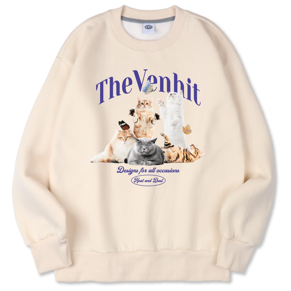 VENHIT Butterfly Cat SWEATSHIRT_B1