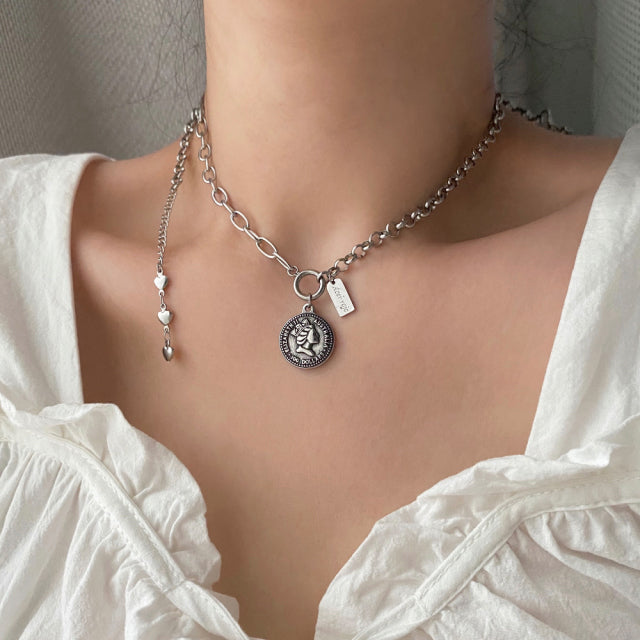 ezs Peso Coin Two Way Necklace