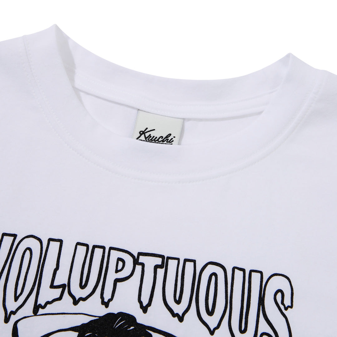 VOLUPTUOUS CROP T-SHIRT (WHITE)