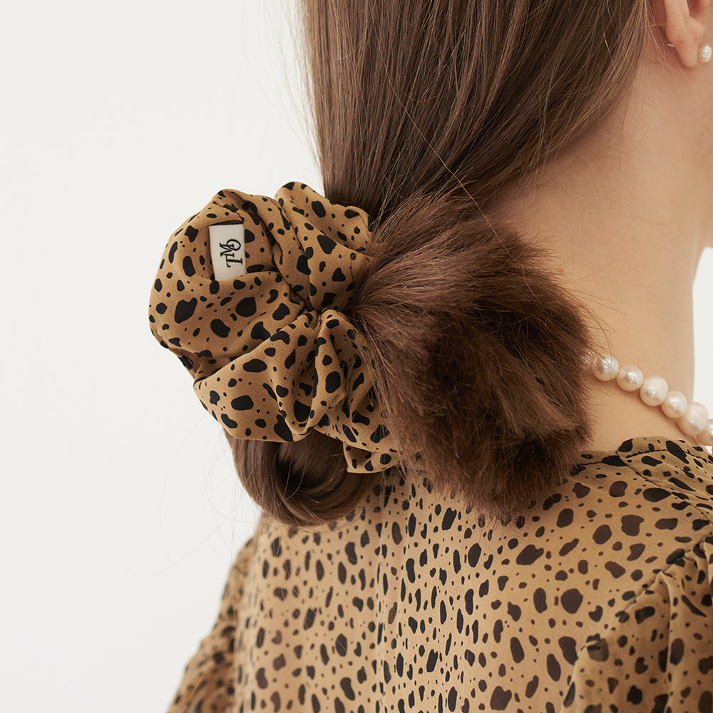 BIG LEOPARD HAIR BAND (BROWN)