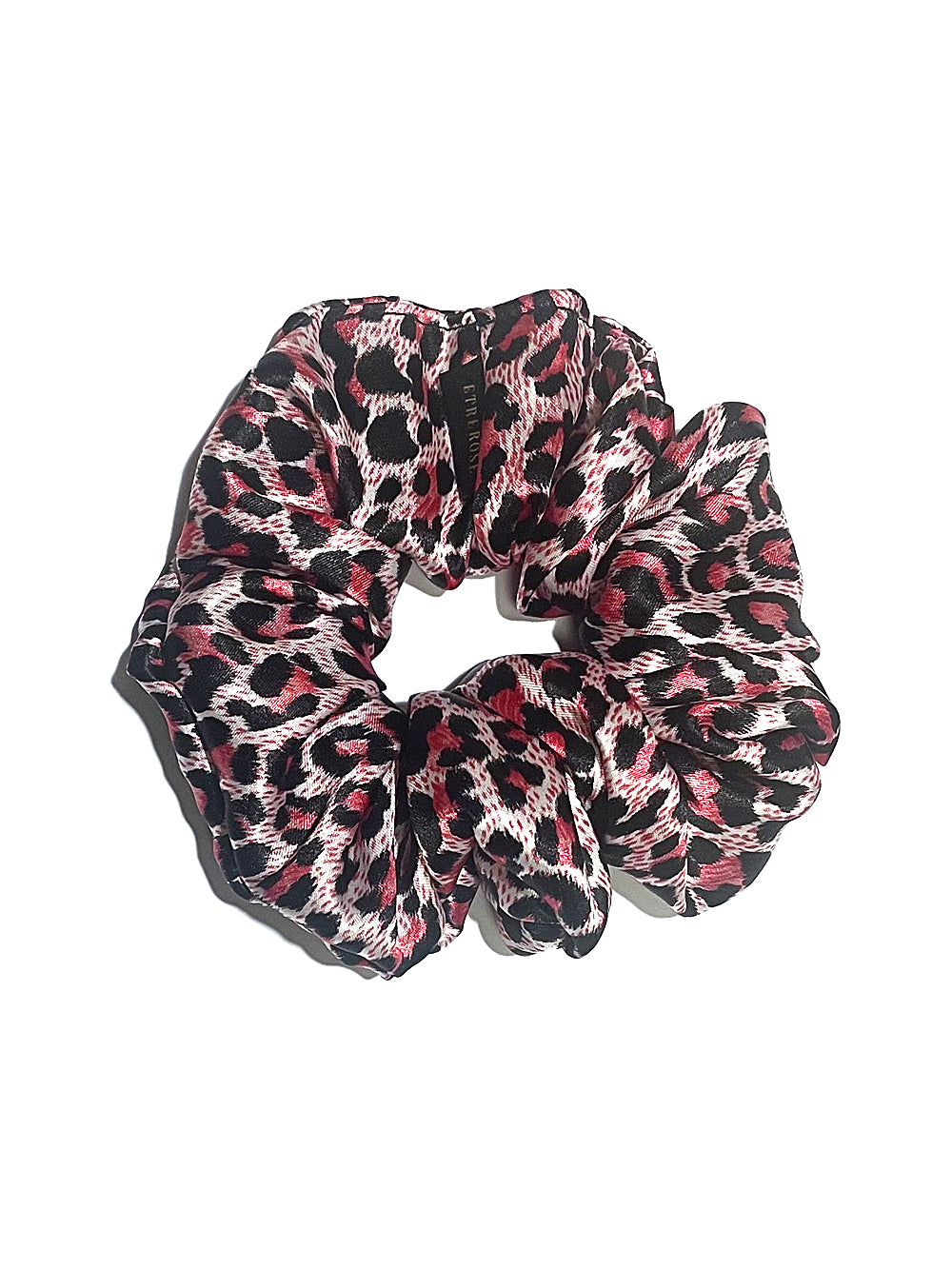 Leopard Printing Satin Hair Scrunchie (5color)