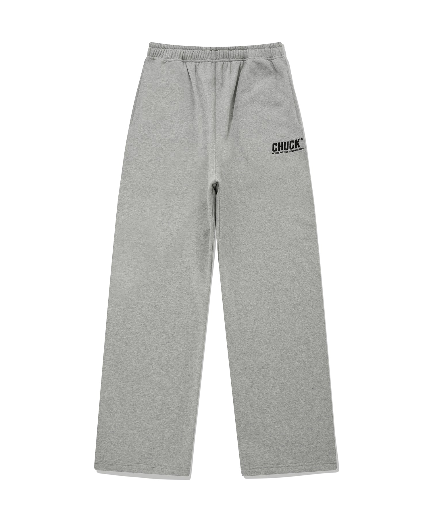 シグネチャーロゴ ストリングスウェットパンツ / CHUCK SIGNATURE LOGO STRING SWEAT PANTS (GRAY)