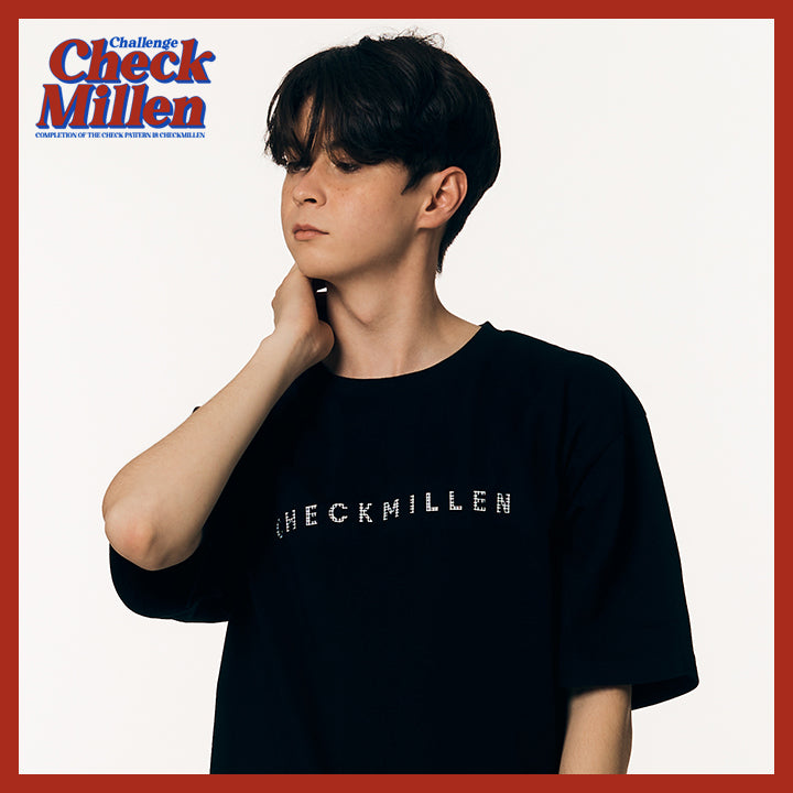 Checkered Main Logo T-Shirt (Black)