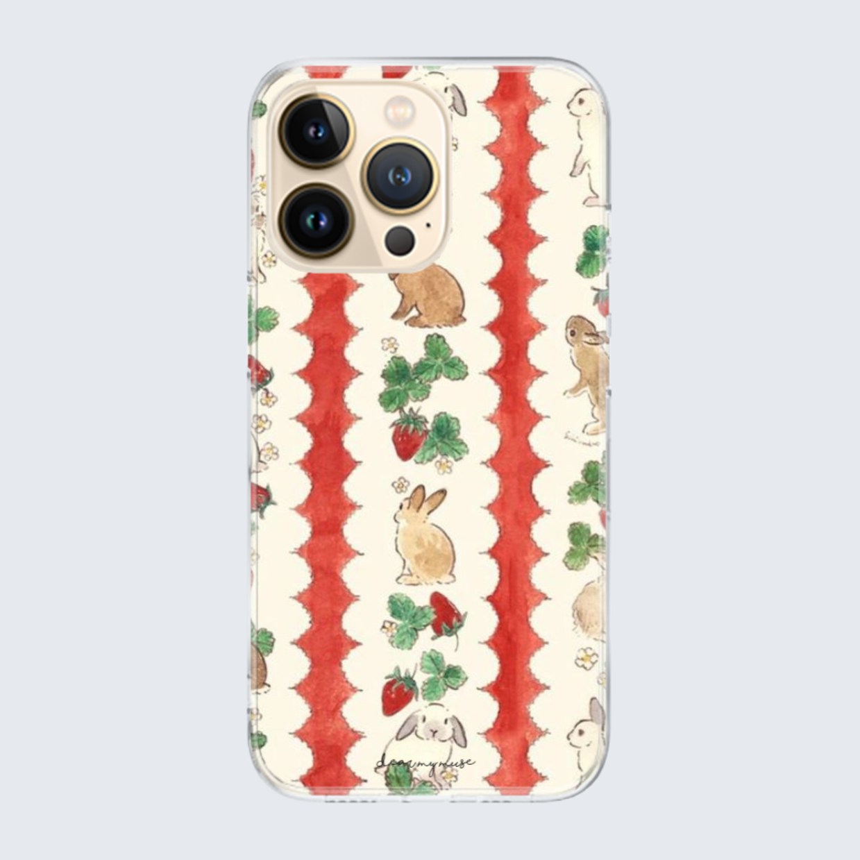 rabbit&strawberry iphone case