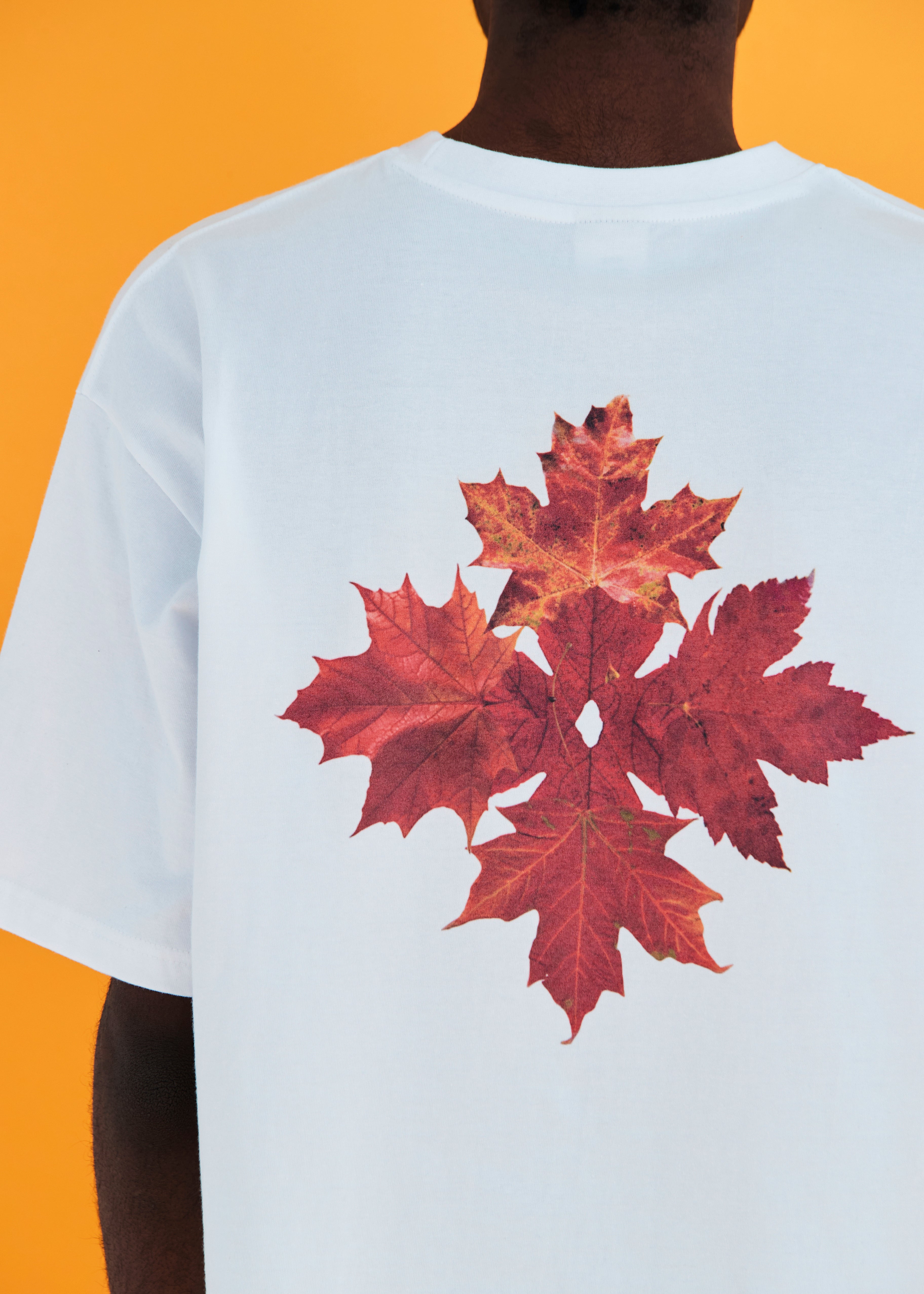 LOGO LEAF T SHIRT / WHITE