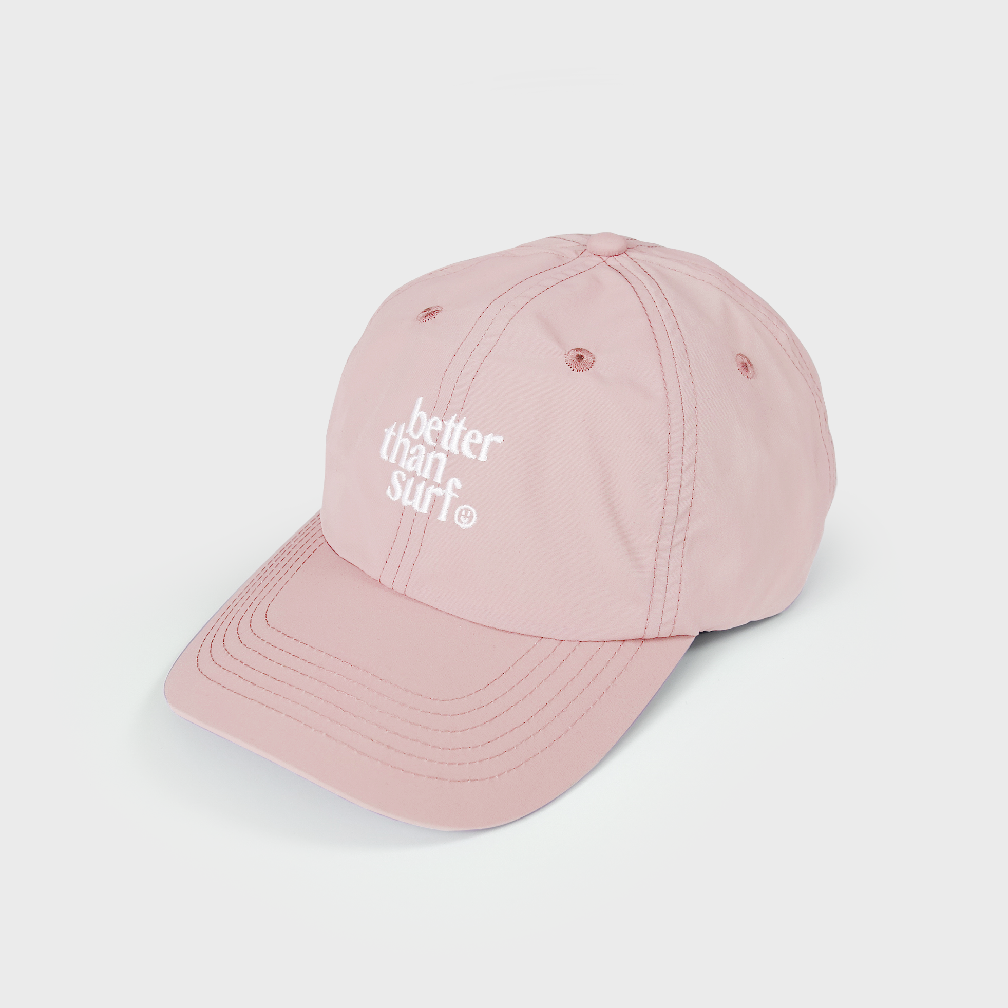 SMILE LOGO BEACH CAP - PALE PINK