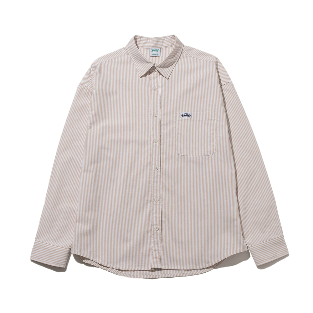 LABEL OXFORD STRIPE SHIRT