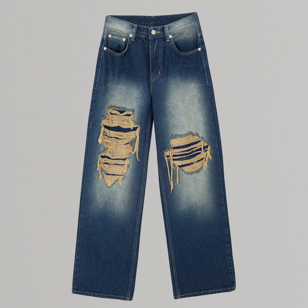 add denim pants (blue)