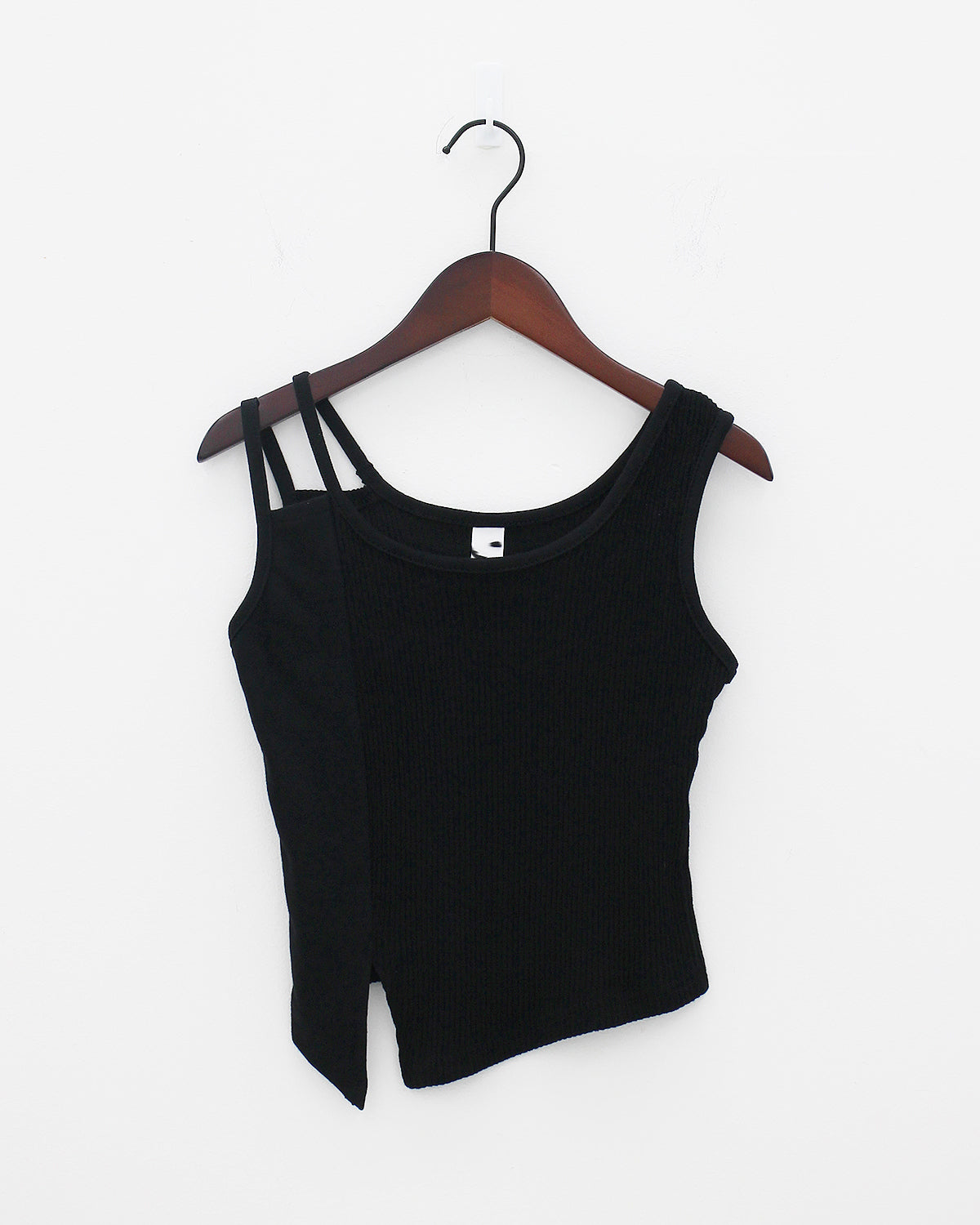 Unbalanced sleeveless (3color)