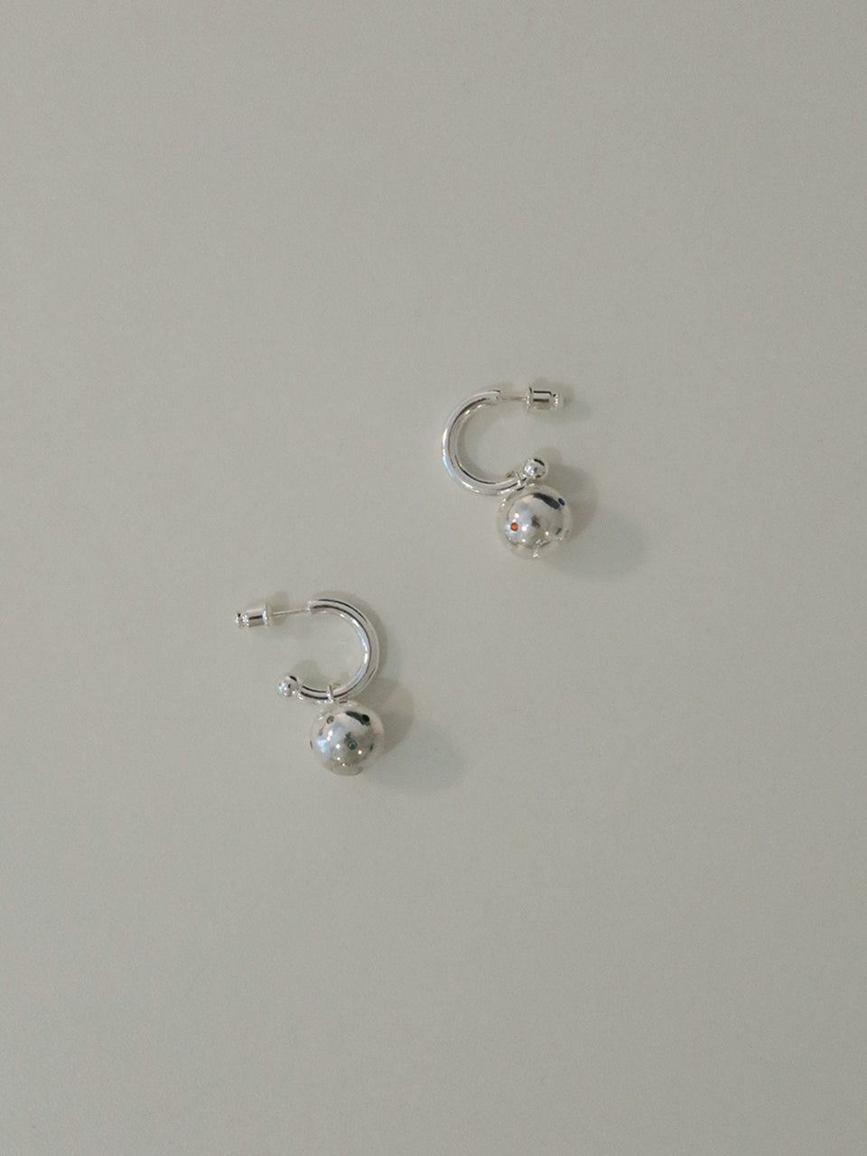 cosmic hoop earring - silver