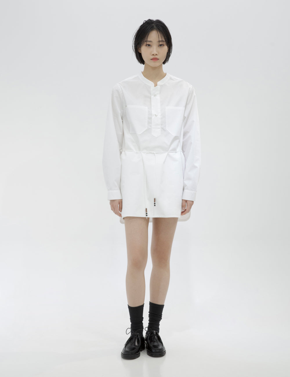 Pullover Mini Shirts One-piece