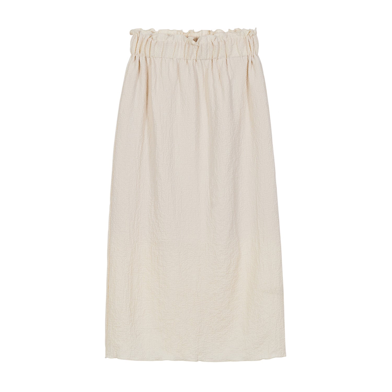 RELAXED SEERSUCKER SKIRT (CREAM)