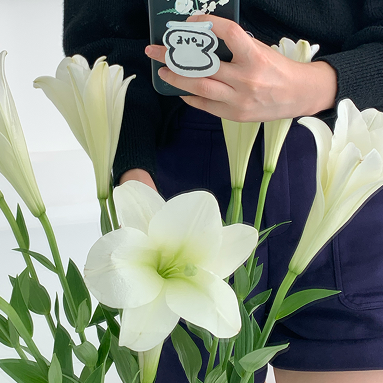 [SET] Bouquet series : Narcissism phone case + griptok