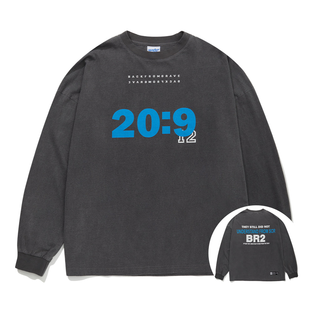 BA BR2 PIGMENT LONG SLEEVE - CHARCOAL