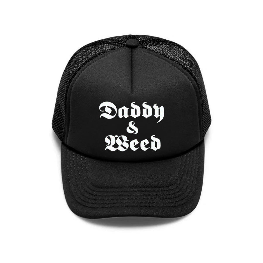 DADDY & WEED GLOW IN THE DARK TRUCKER HAT - MJN