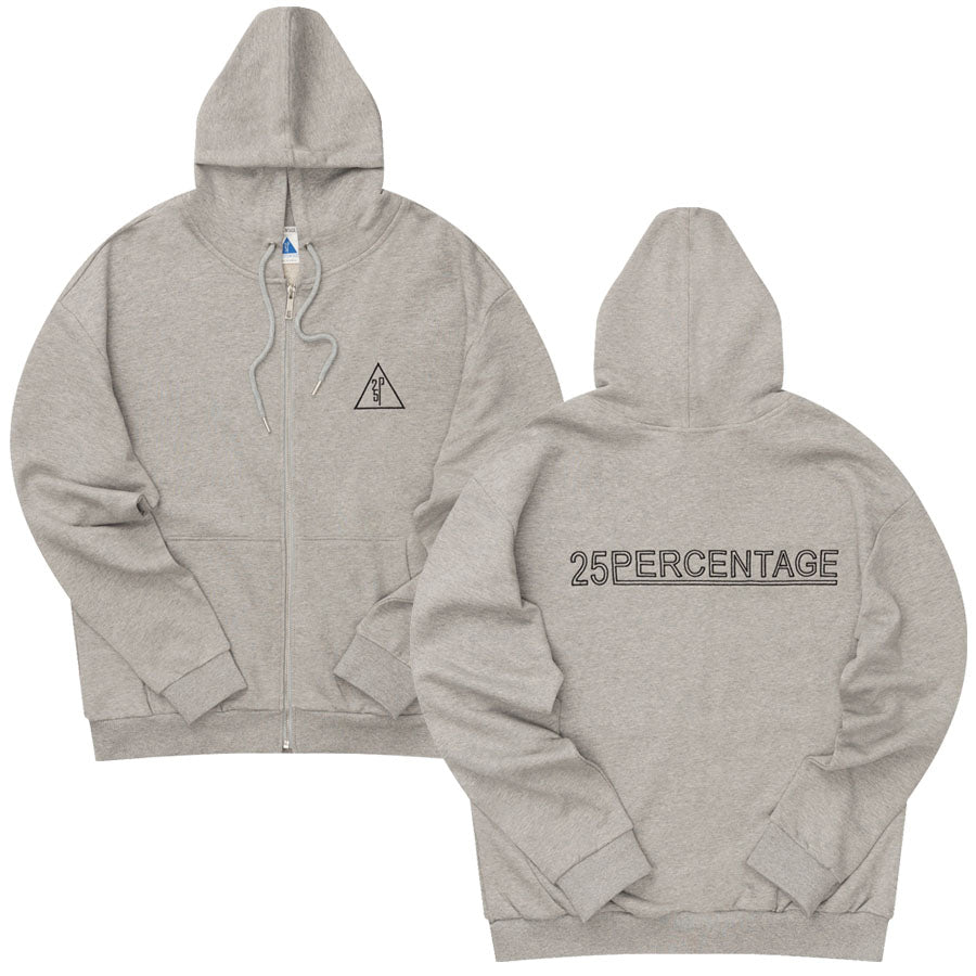 25P ORIGINAL LOGO HOODIE ZIP UP