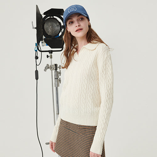 Classic cashmere cable knit