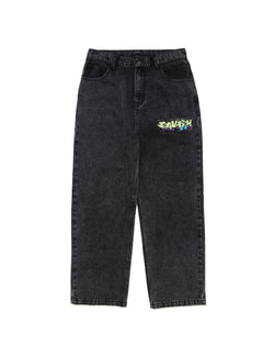 5-POCKET EMB DENIM PANTS BLACK(CV2CFUD129A)