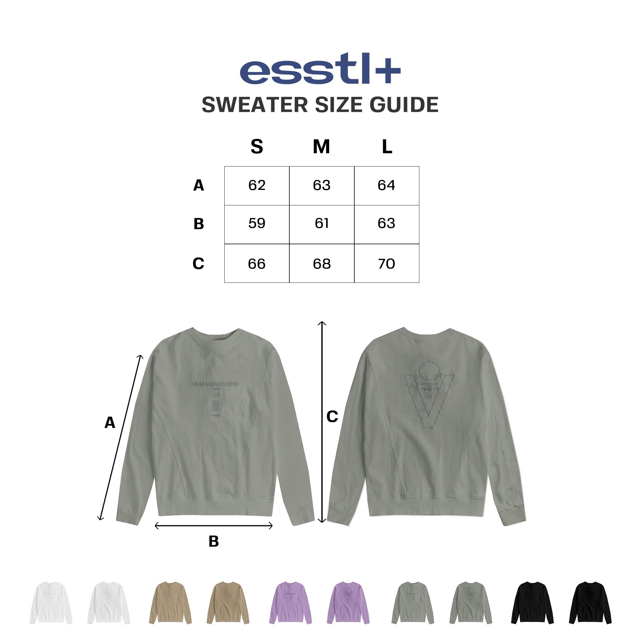 ESSTL+ EMBROIDERED SWEATER