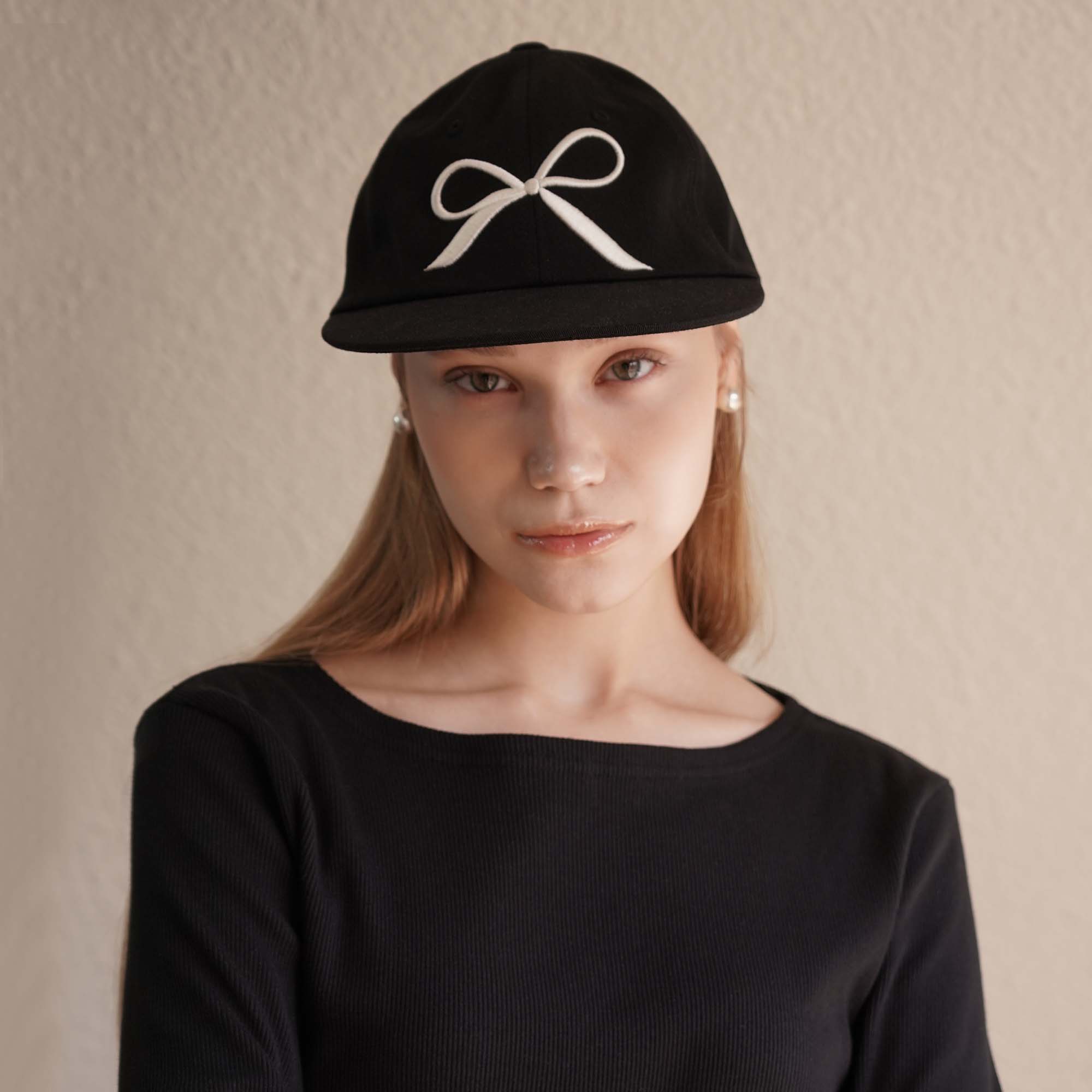 Black Ribbon Cap