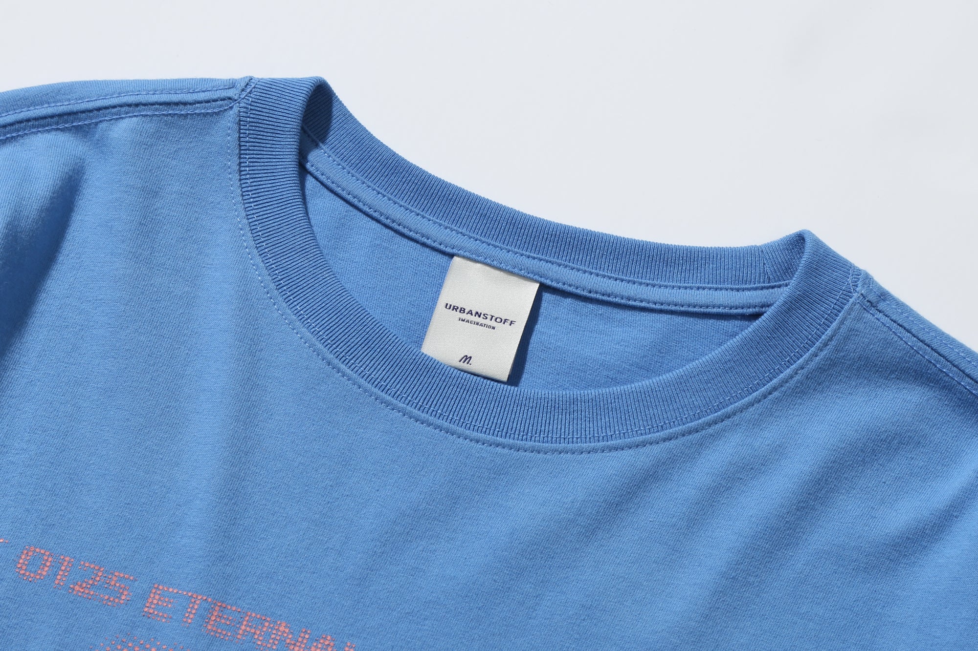 Halftone Logo Long Sleeve (Light Blue)