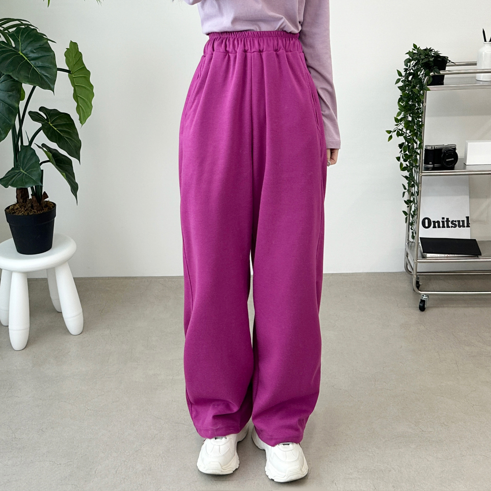 Loose Fit Wide Sweat Suit Pants