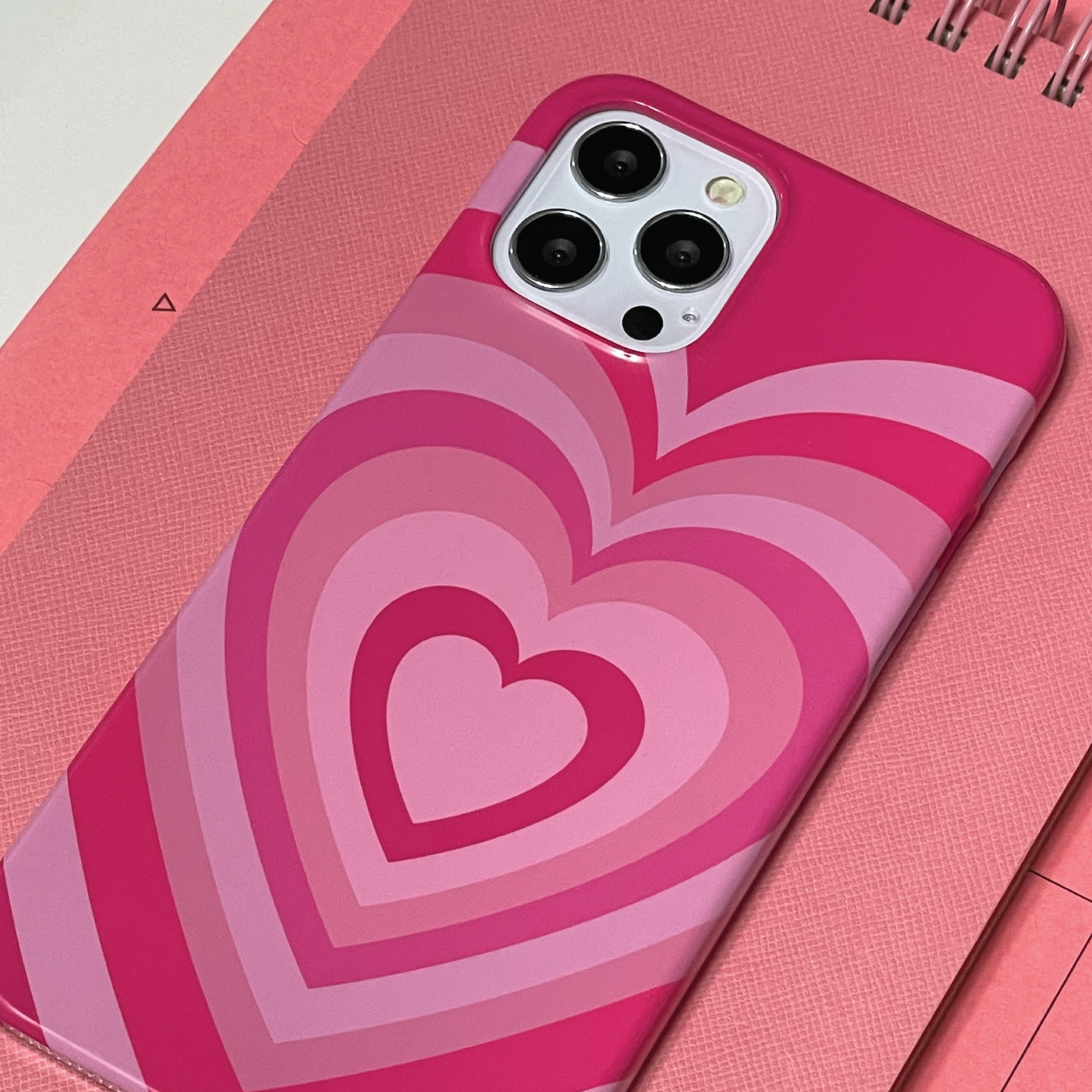 heart beam glossy hard case