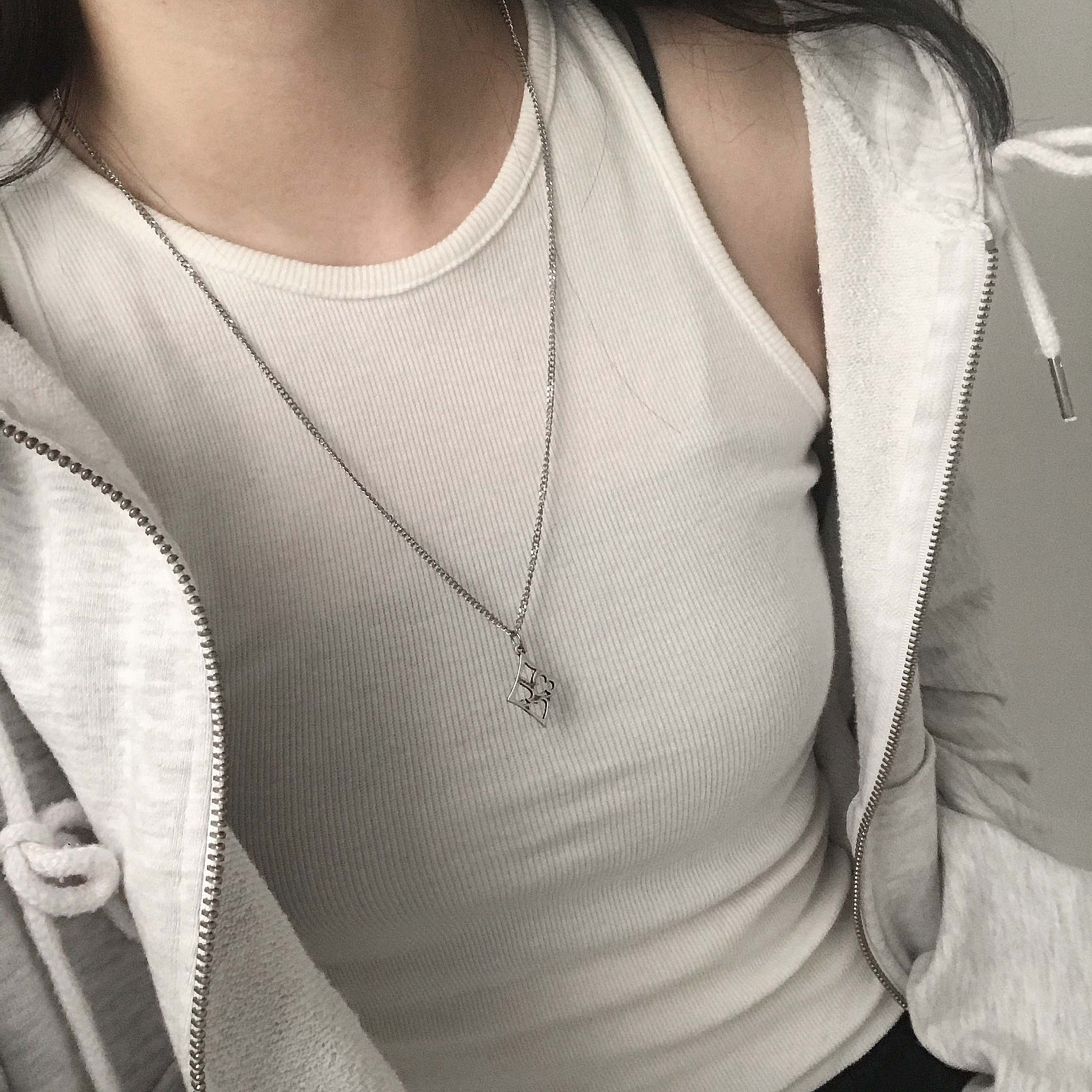card necklace