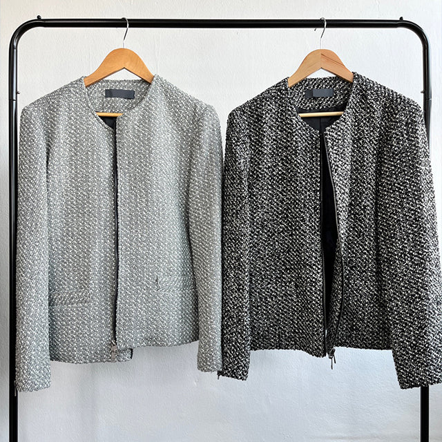 Tweed two-way Short Jacket(2color)