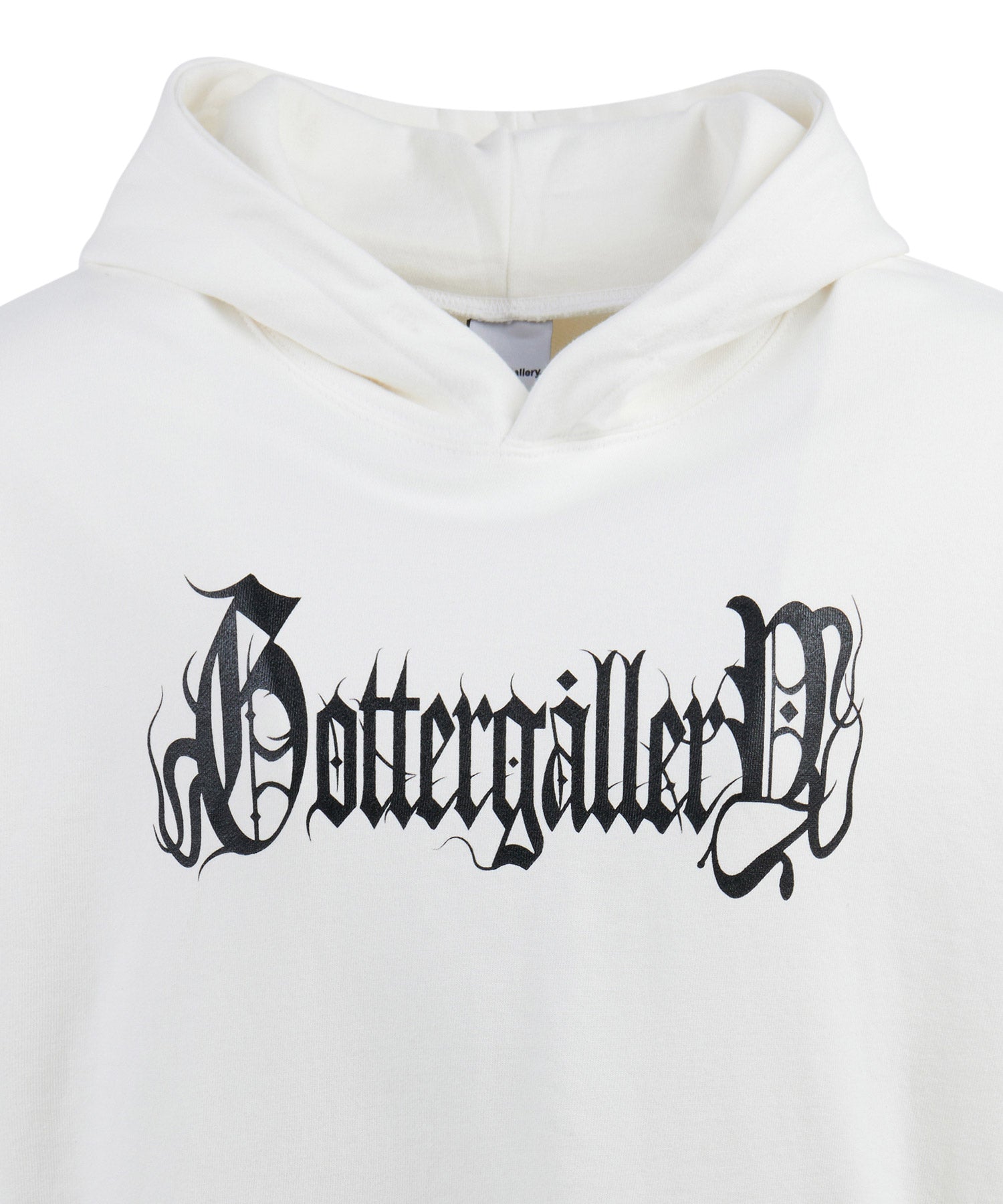 GOTTER GOTHIC LOGO HOODIE_WH