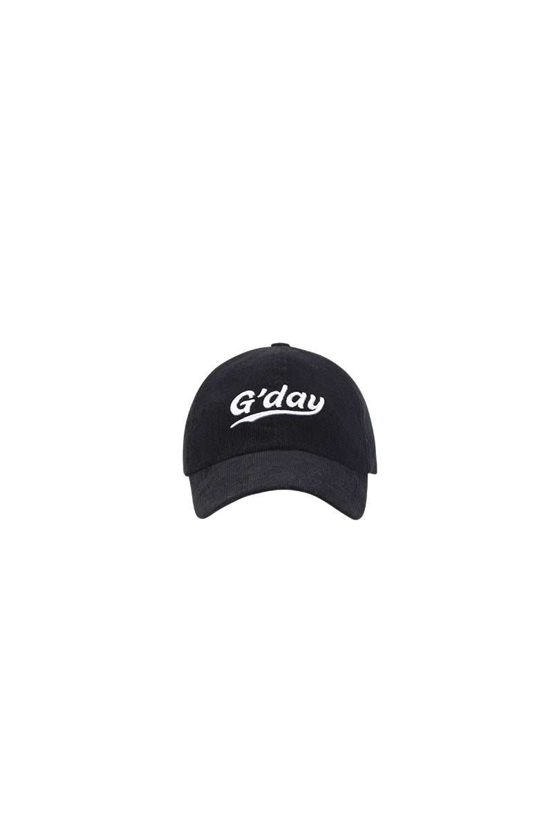 G'day coduroy ballcap(black)