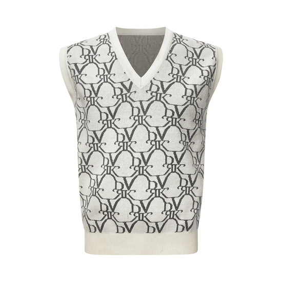 DVRK MONOGRAM SLEEVELESS KNIT - CREAM (MALE)