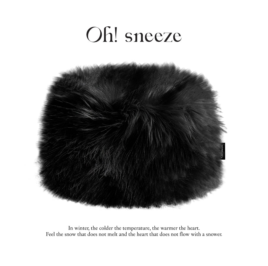 Shafka fur hat_ black