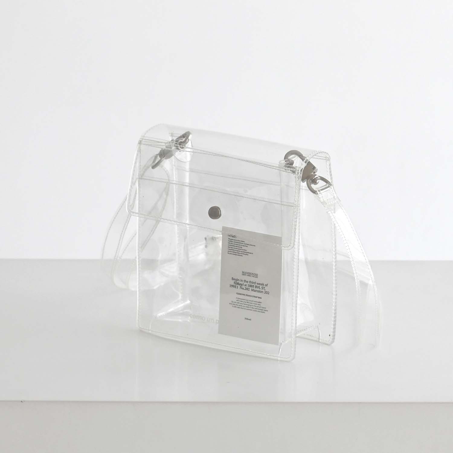 Clear pvc strap pouch_transparency