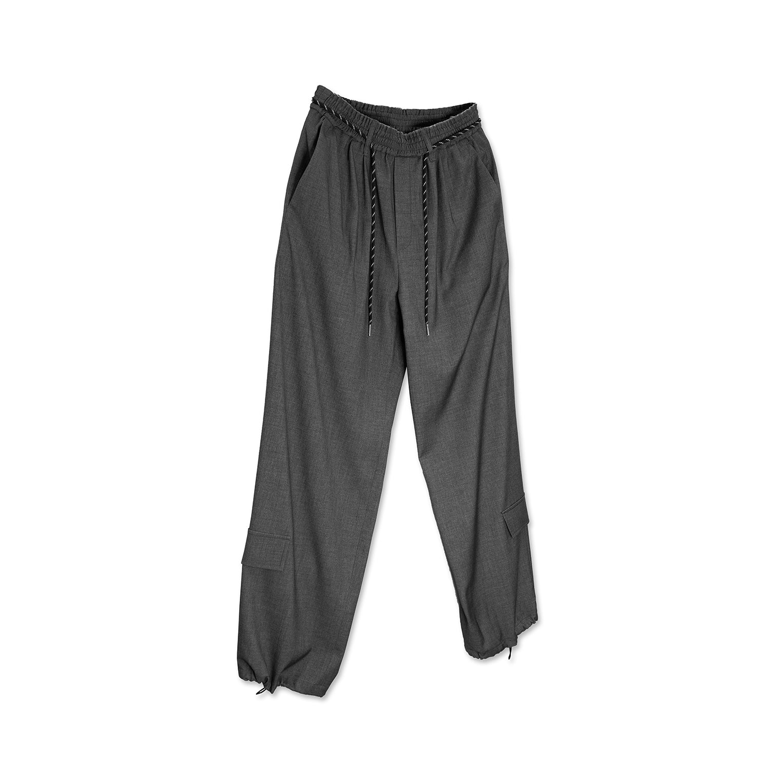 The Lower Pocket Detail Slacks / Charcoal