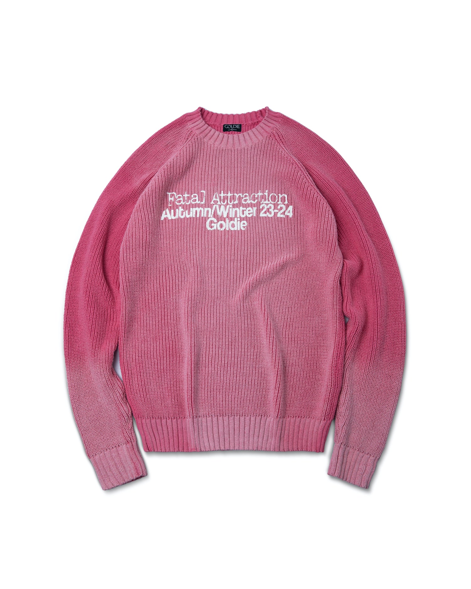 F/A PINK WASHED KNIT SWEATER