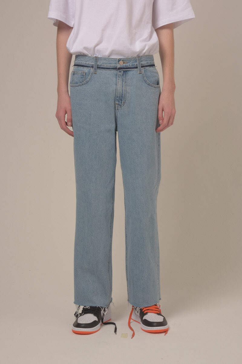 [unisex] color denim pants