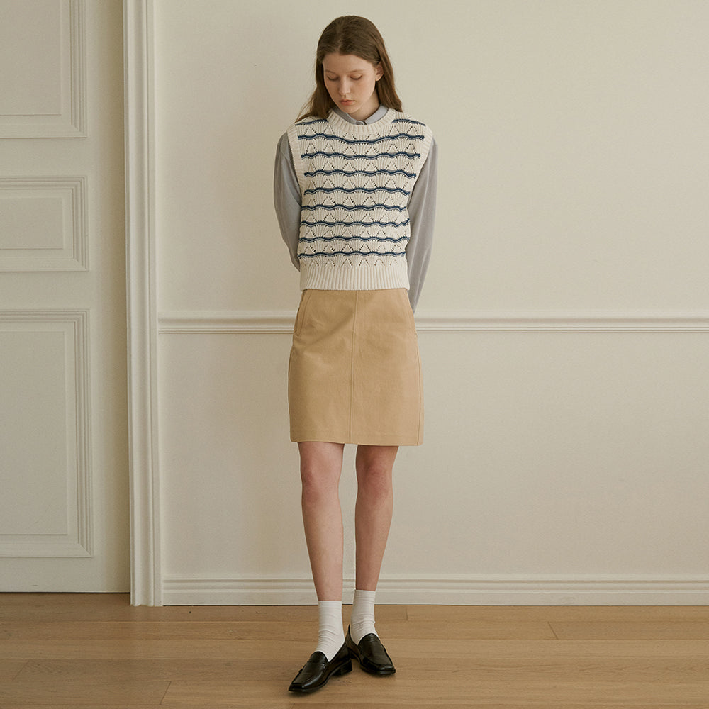 Cotton half skirt