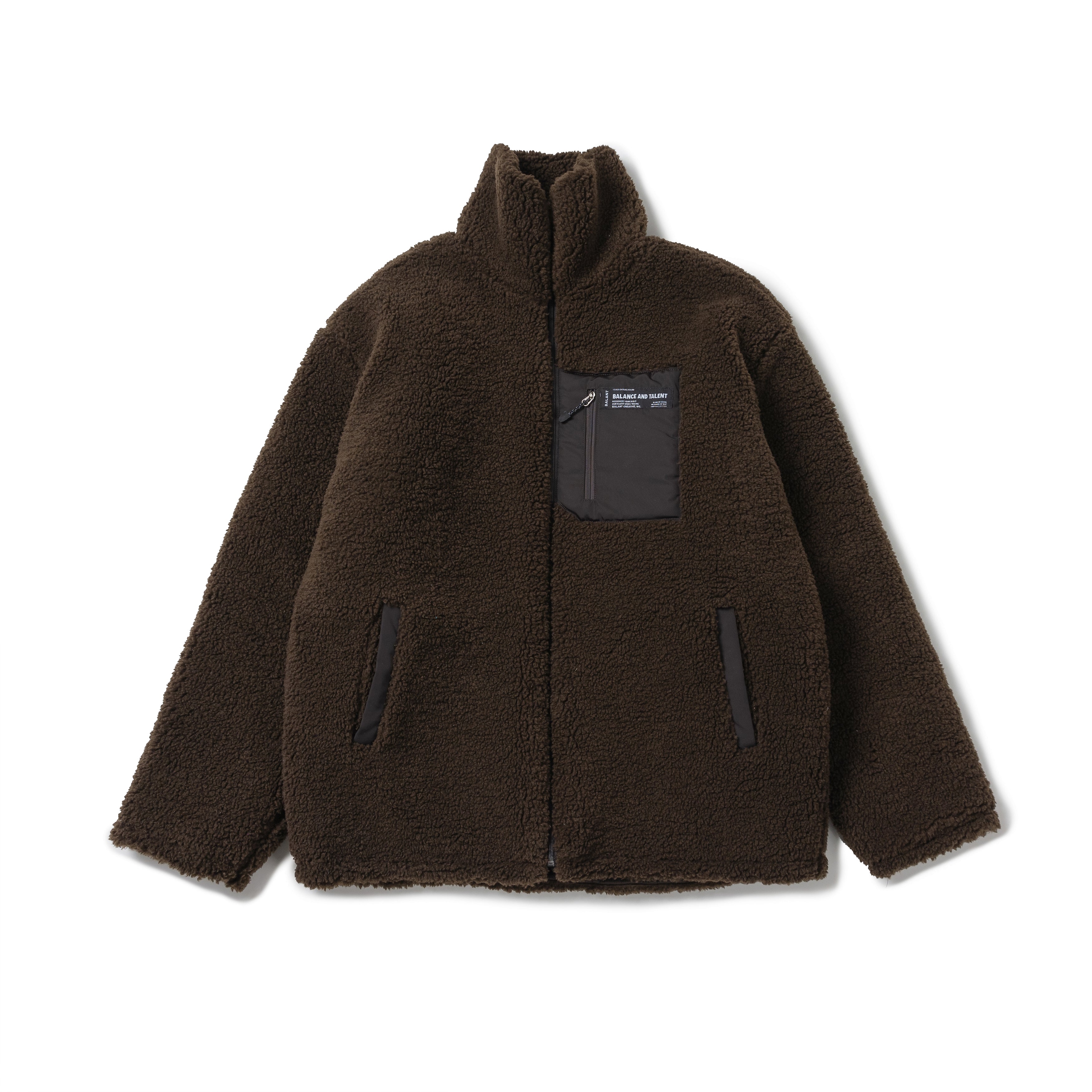 Classic Fleece Zipup Jacket - Brown