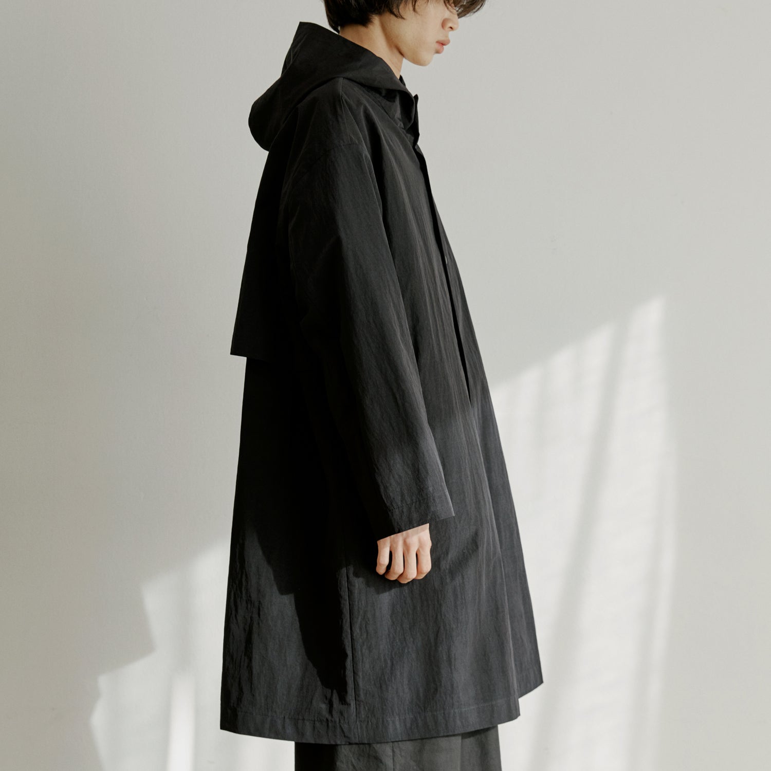 unisex rain coat black