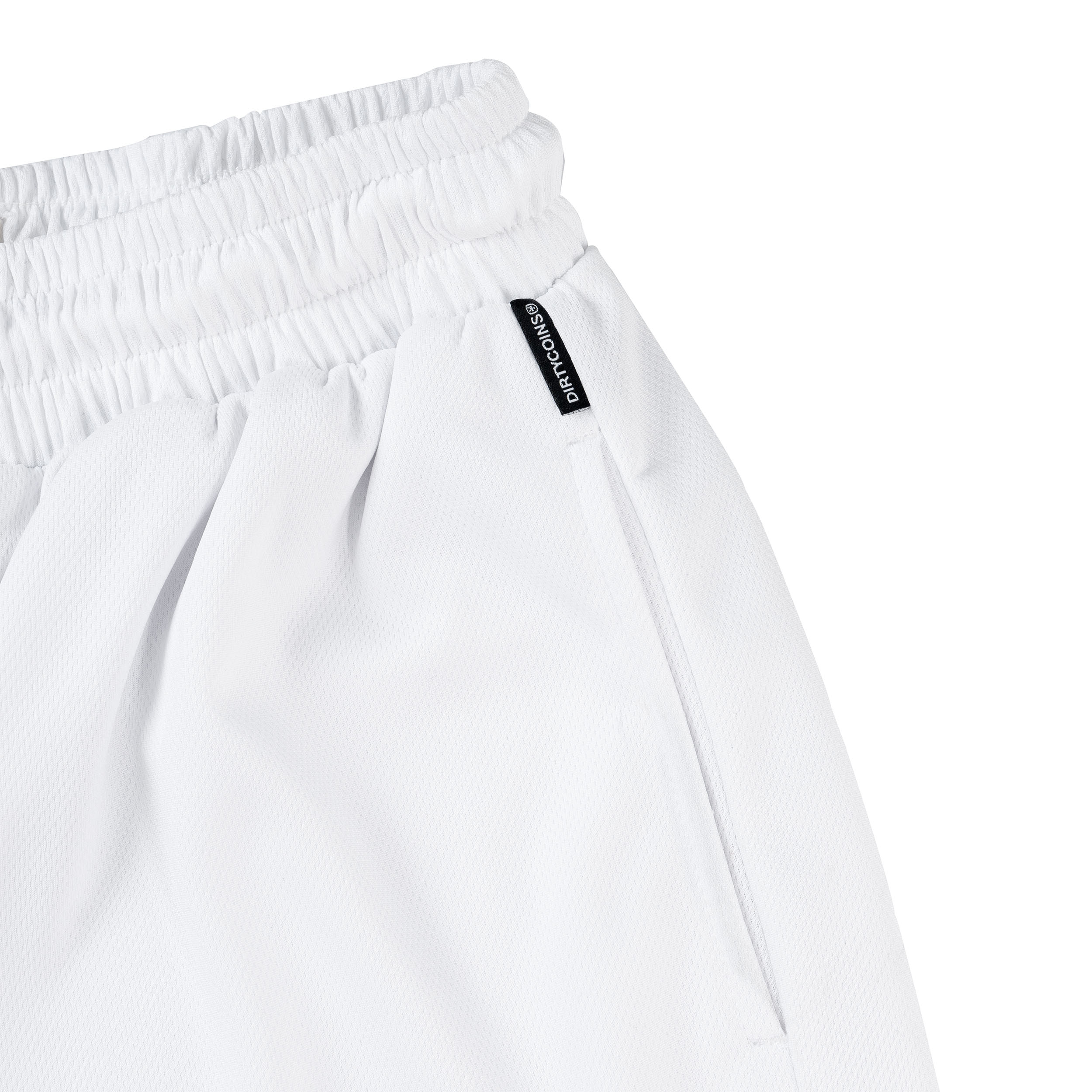 Logo Mesh Shorts - White