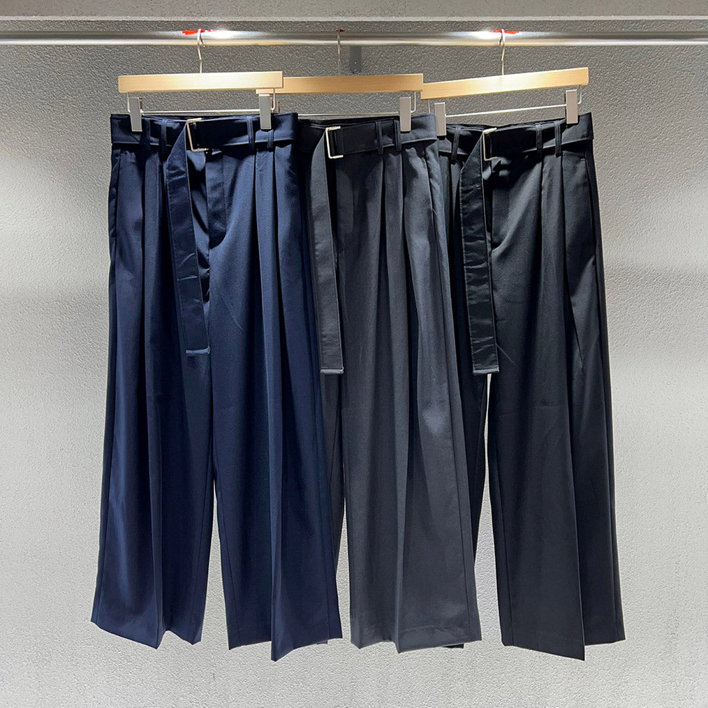 SK Twin Belt Wide Pants (3 colors)
