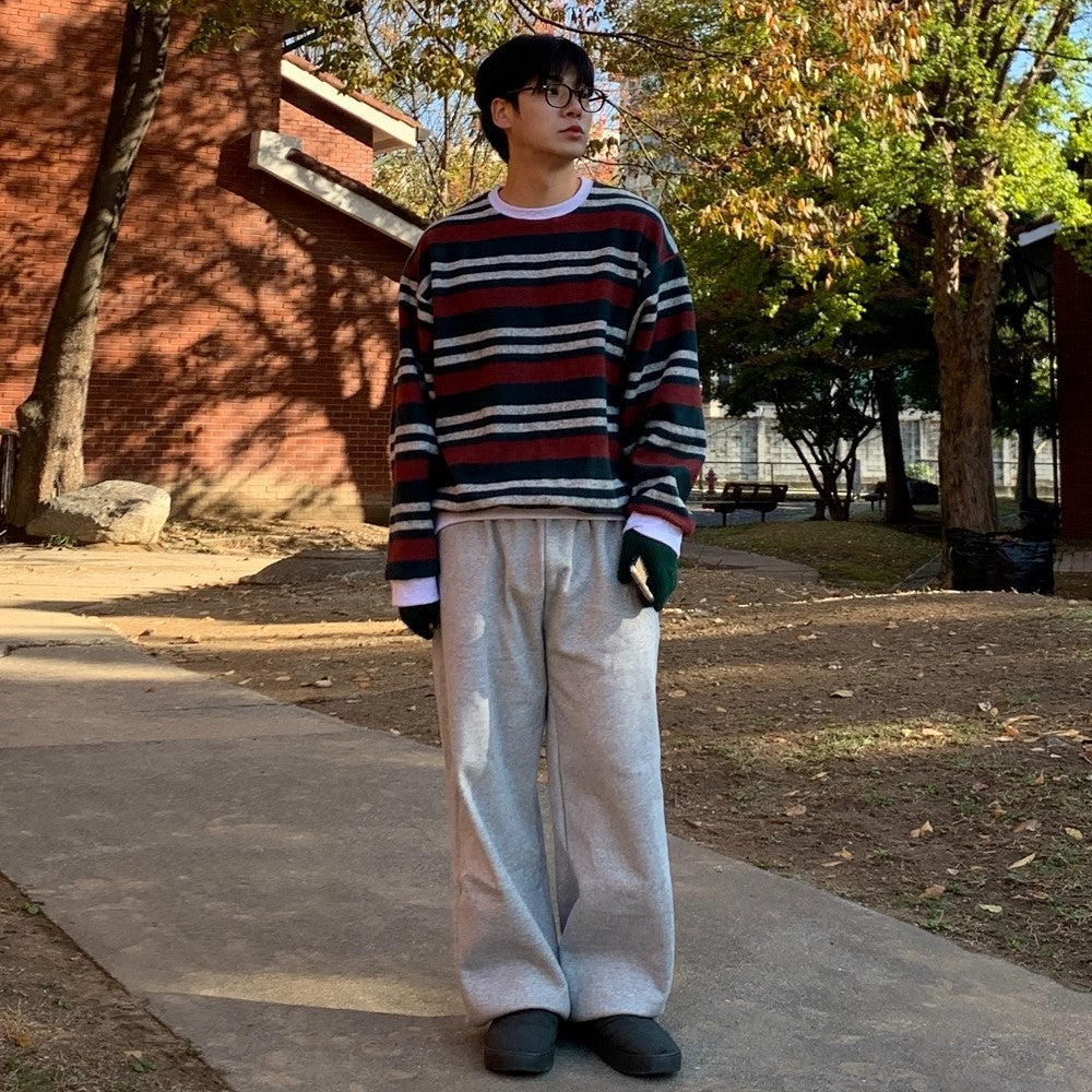 [기모] [Unisex] balloon wide banding pants (3color)